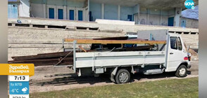 „Дръжте крадеца”: Мъже влязоха с камион на стадион в Пловдив, за да го оберат