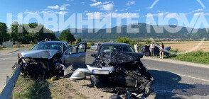 Верижна катастрофа на пътя гр. Шипка-Казанлък, има пострадал (СНИМКИ)