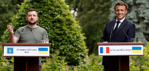 Макрон приветства подновения износ на зърно в телефонен разговор със Зеленски