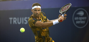 Здравословен проблем спря Димитров срещу Тийм (ВИДЕО)