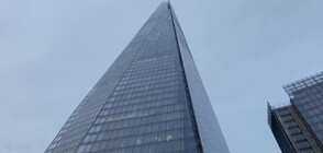 Мъж изкачи незаконно най-високата сграда във Великобритания (ВИДЕО)