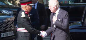 Британският крал Чарлз III и принц Уилям благодариха на спешните служители в Лондон (ВИДЕО)
