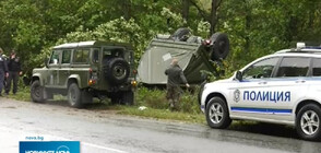 Военен камион на НАТО се обърна по таван (ВИДЕО)