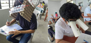 "Шапки срещу преписване": Студенти във Филипините предизвикаха фурор в мрежата (ВИДЕО+СНИМКИ)