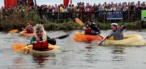 Състезание с тикви вместо с лодки се провежда в Белгия (ВИДЕО)