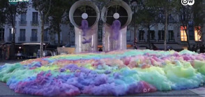 Невероятни произведения на изкуството от цветни сапунени мехурчета (ВИДЕО)