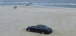 Българин паркира на плаж в Полша, глобиха го (ВИДЕО)