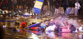 Безредици в Брюксел след победата на Мароко над Белгия (ВИДЕО+СНИМКИ)