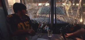 Кола се блъсна в кафене по време на предаване на живо (ВИДЕО)