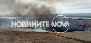 Три пожара в защитена местност край Русе (ВИДЕО)