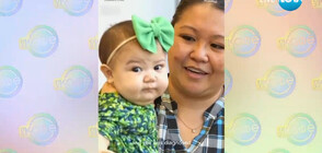 Вълнуваща среща на жена, дарила на 7-месечно бебе част от бъбрека си