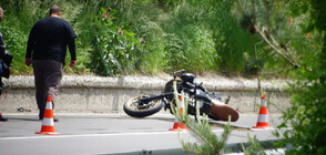 Мотоциклет се удари в бетонна стена в Разложко, двама пострадаха (ВИДЕО+СНИМКИ)