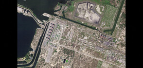 Сателитни кадри показват спад на река Днепър около Запорожката атомна централа (ВИДЕО)