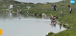 Жена се изкъпа в едно от Рилските езера (ВИДЕО)