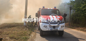 Огромен пожар бушува в Русе, горят постройки във вилна зона (ВИДЕО+СНИМКИ)