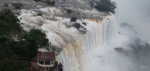 УНИКАЛНО: Вижте пълноводните водопади Игуасу (ВИДЕО)