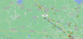 Вижте как самолетът на Пригожин изчезва от радарите (ВИДЕО)