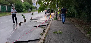 Силна буря и градушка с големината на орех удариха Горна Оряховица