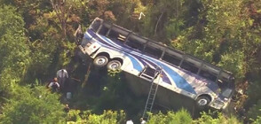 Автобус с деца се преобърна в канавка, има жертви и ранени (ВИДЕО)