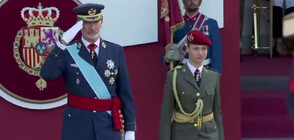 За пръв път: Испанската инфанта Леонор се появи във военна униформа (ВИДЕО)