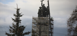 Dismantling of Monument to the Soviet Army in Sofia began