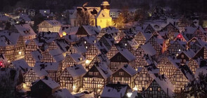 Снегът превърна германски град в магично място (ВИДЕО)
