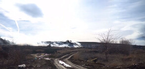 Пожар гори в депото за отпадъци в Русе
