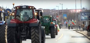 120 трактора влязоха в Пловдив, парализираха трафика (ВИДЕО)