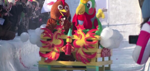 Състезание по спускане с ръчно направени шейни събра ентусиасти в Татарстан (ВИДЕО)