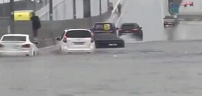 След проливните дъждове: Коли под вода и разрушени къщи в Дубай (ВИДЕО)