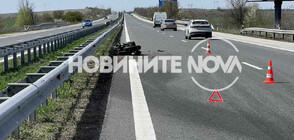 Моторист е в тежко състояние след катастрофа на магистрала „Хемус” (СНИМКА)