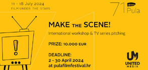 Make the Scene! - Pula Film Festival and United Media have now opened applications for the international workshop and TV series pitching