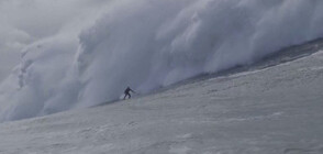 Сърфист „яхна” най-високата вълна, образувала се някога край бреговете на Португалия (ВИДЕО)