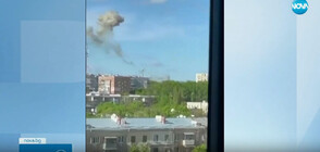 След руски удар: Срути се телевизионната кула в Харков