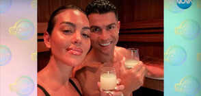 Роналдо и Джорджина с романтична почивка в сауна