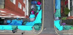 Ирландската полиция разчисти мигрантския "град от палатки" в Дъблин (ВИДЕО)