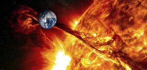 Огромно слънчево петно предизвиква мощни изригвания