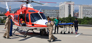 Медицинският ни хеликоптер с първа успешна мисия (ВИДЕО+СНИМКИ)
