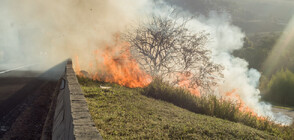 ВНИМАНИЕ, ШОФЬОРИ: Задимяване на магистрала „Тракия” заради пожар
