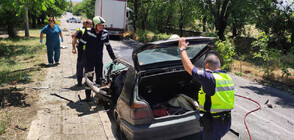 Тежка катастрофа затвори главния път Пазарджик - Панагюрище, има пострадал