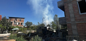 Пожар избухна в столичния квартал „Дружба" (СНИМКИ)