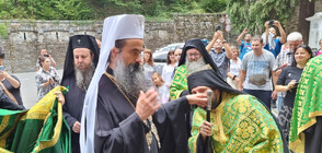 Посрещнаха Българския патриарх Даниил в Рилската света обител