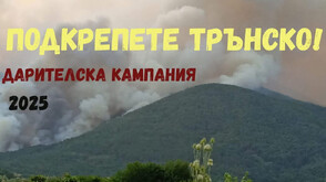 Община Трън откри дарителска сметка за пострадалите от пожарите