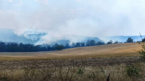 A section of “Maritsa” highway closed because of the fire in Sakar