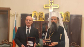 Управителят на БНБ Димитър Радев получи архипастирската благословия на патриарх Даниил