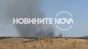 Голям пожар гори в Хасковско (ВИДЕО)