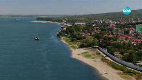 Критично ниско ниво на водата в Дунав край Лом