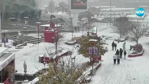 Първи сняг покри Торонто (ВИДЕО)