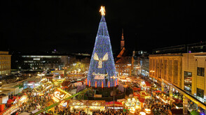 Запалиха светлините на най-високото коледно дърво в света (ВИДЕО)