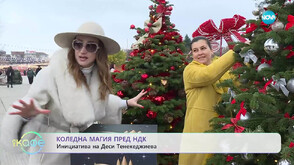 Коледна магия пред НДК: Деси Тенекеджиева за благотворителната инициатива „Елхи на таланта“